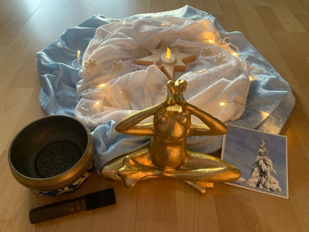 Winterzauber beim Kinderyoga