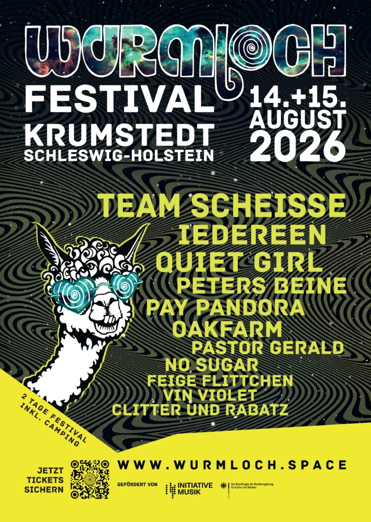 Offizielles Plakat des Wurmloch Festivals 2026